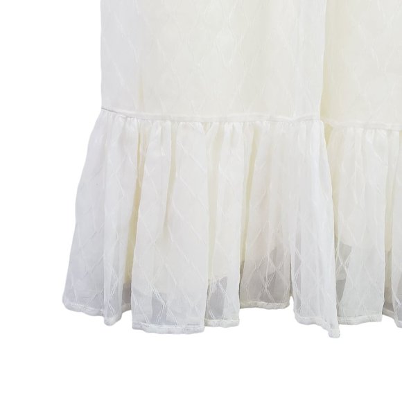 Vtg 60s Jack Bryan Designed by Dupuis Formal Maxi Layered High Neck Tiered Dress - Picture 6 of 12